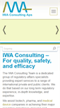 Mobile Screenshot of iwaconsulting.dk